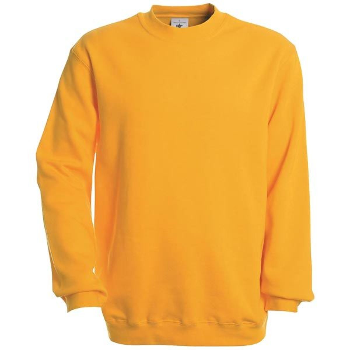 Sweatshirt einfarbig mit Rundhalsausschnitt