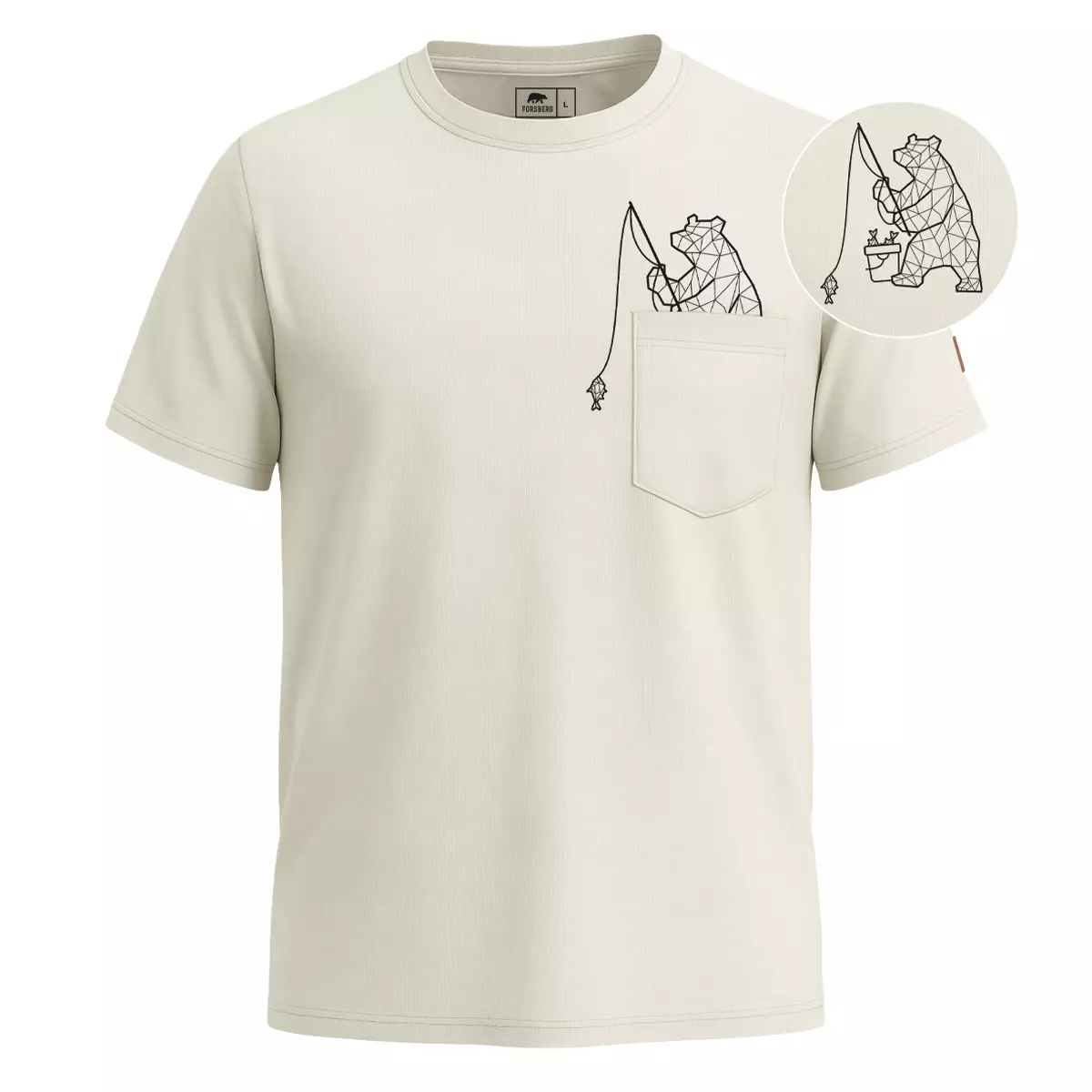 FORSBERG Fiskson T-Shirt mit Brusttasche - 1