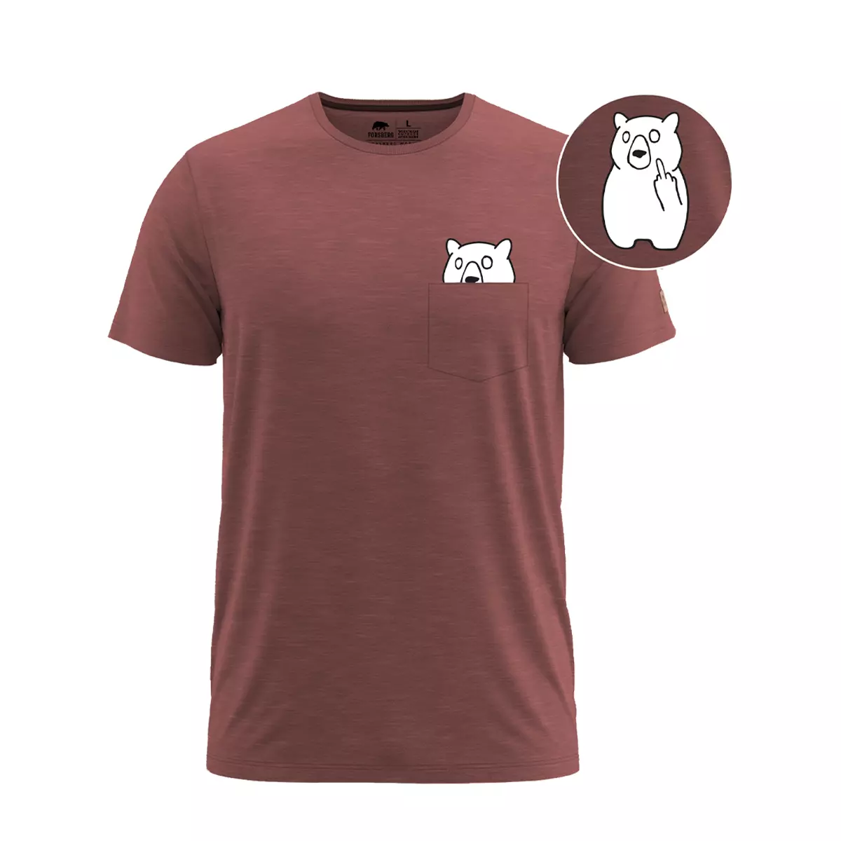 FORSBERG Fingarson T-Shirt mit Brusttasche - 1