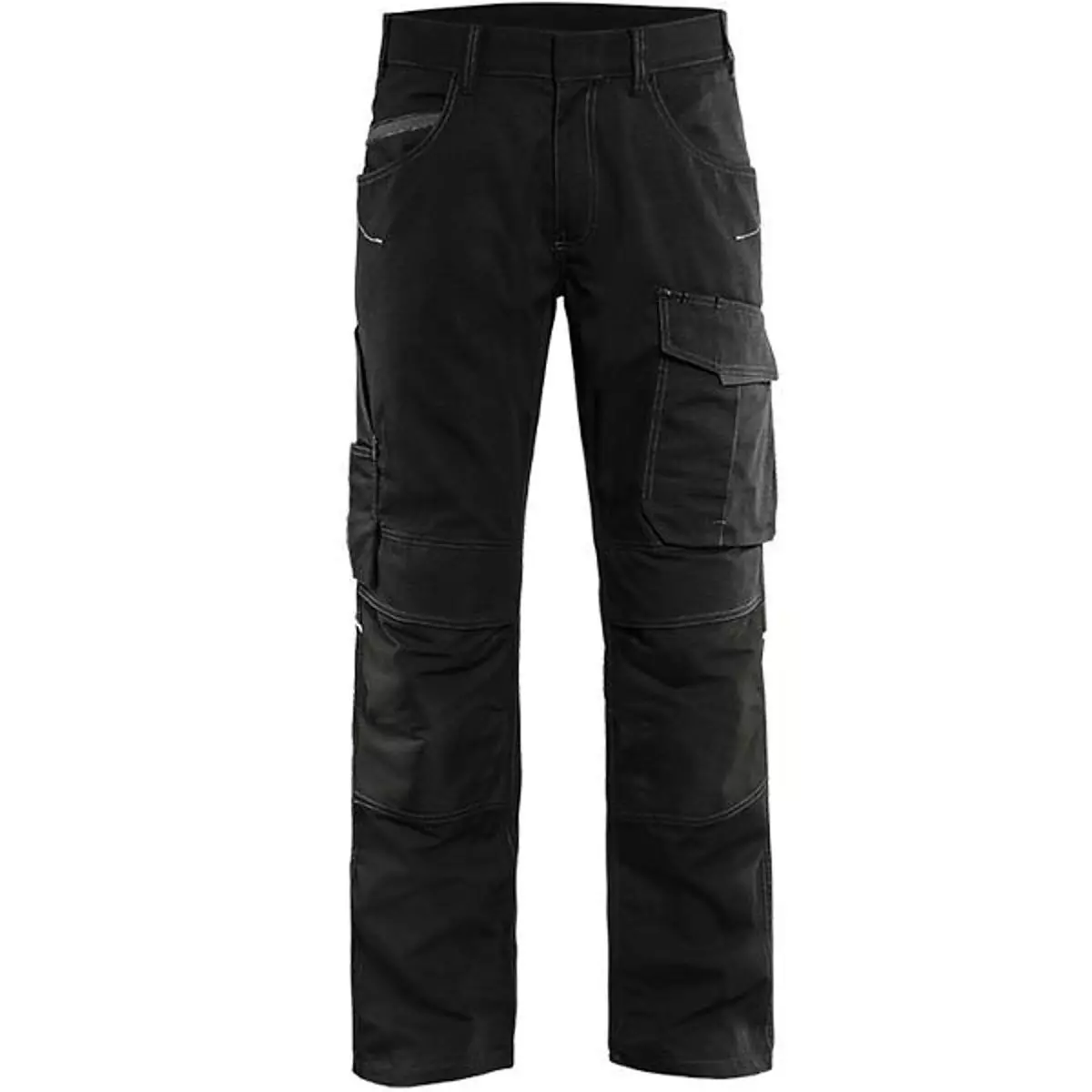 FHB Arbeitshose Florian – Robuste Hose Aus 50% Baumwolle/50% Polyester, Mit Kniepolstertaschen & Elastischen Seiten, Größe 50