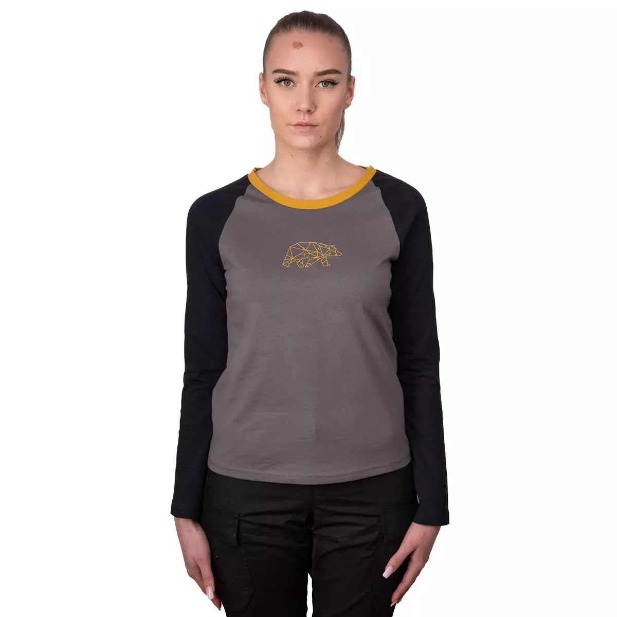 FORSBERG zweifarbiges Longsleeve mit Brustlogo Damen - 3
