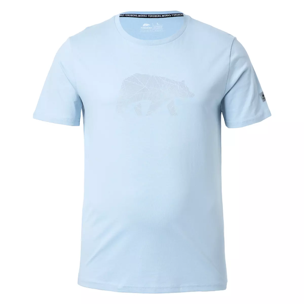 FORSBERG T-Shirt mit reflektierendem Brustlogo - 1